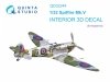 Quinta Studio QD32244 Spitfire Mk.V 3D-Printed & coloured Interior on decal paper (Kotare) 1/32
